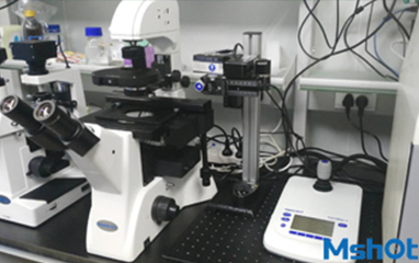 Inverted fluorescence microscope MF52-N promotes the development of microinjection in Shenzhen Unive